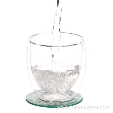 Double Wall Borosilicate Glass Mug For Water